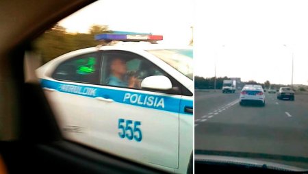 Полицейского, радарившего на улицах Жезказгана, наказали. Чуть-чуть