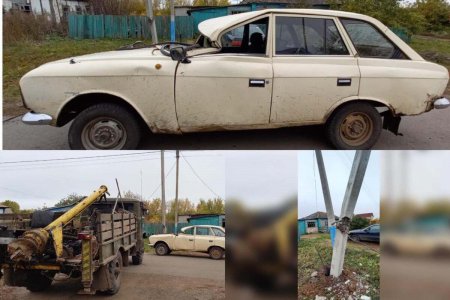 ДТП: автомобиль врезался в натянутый трос в СКО