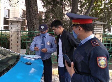 Сайрамдық полицейлер бір тәулікте 230-дан аса әкімшілік құқық бұзушылықты анықтады